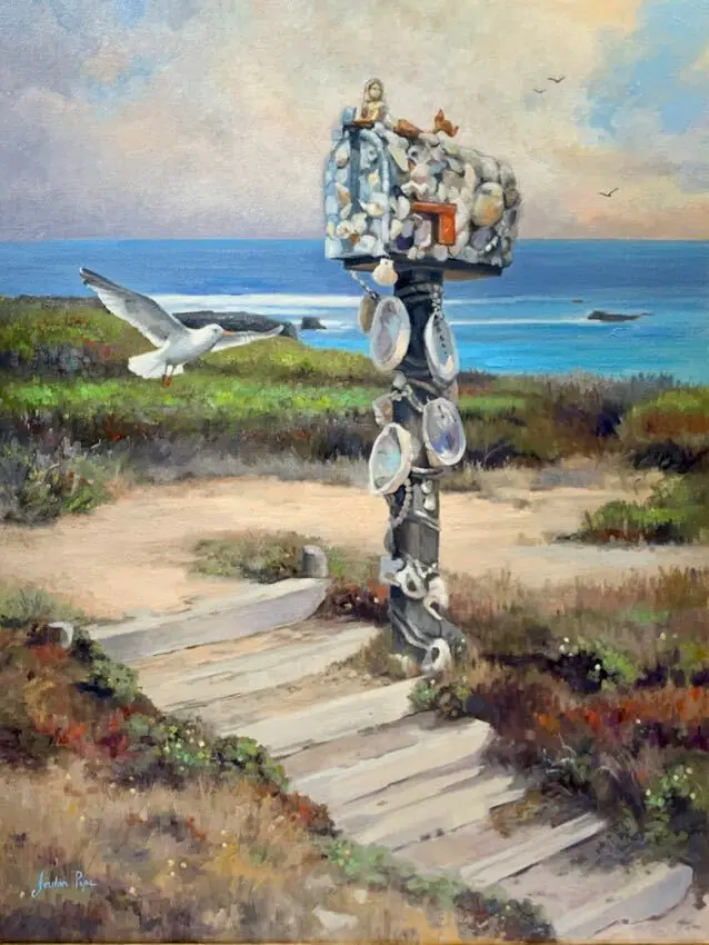 Letters from the Sea Jordan Pope 40x30 oil