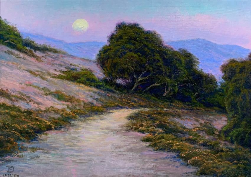 Malibu Moon Dirk Foslien 9x12 oil