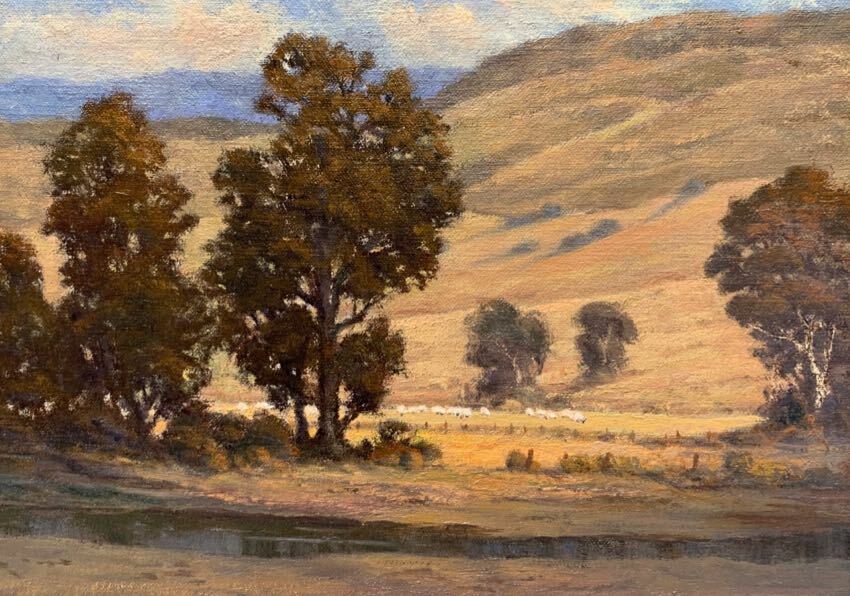 Canyon Sheep Ranch Mel Rhoads 9x12 Canyon Sheep Ranch Mel Rhoads 9x12