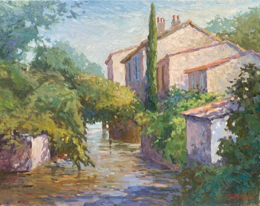 Isle Sur La Sorgue Matthias Fischer 16x20 oil