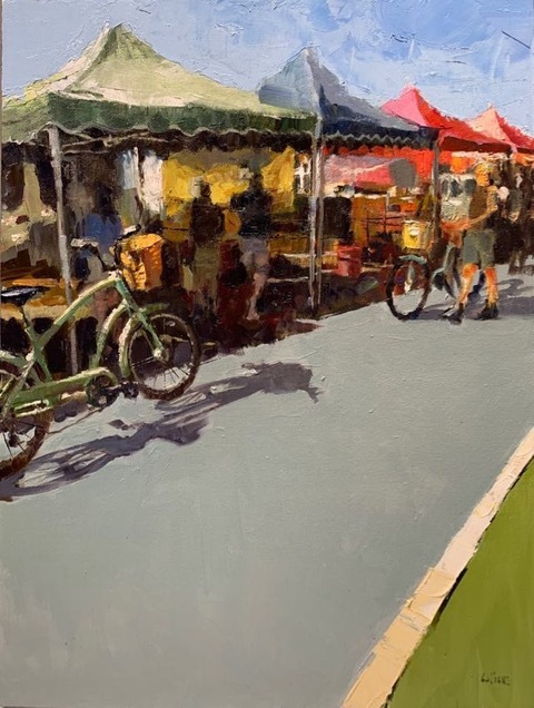 Friday Market 24"x18" Dan LaVigne