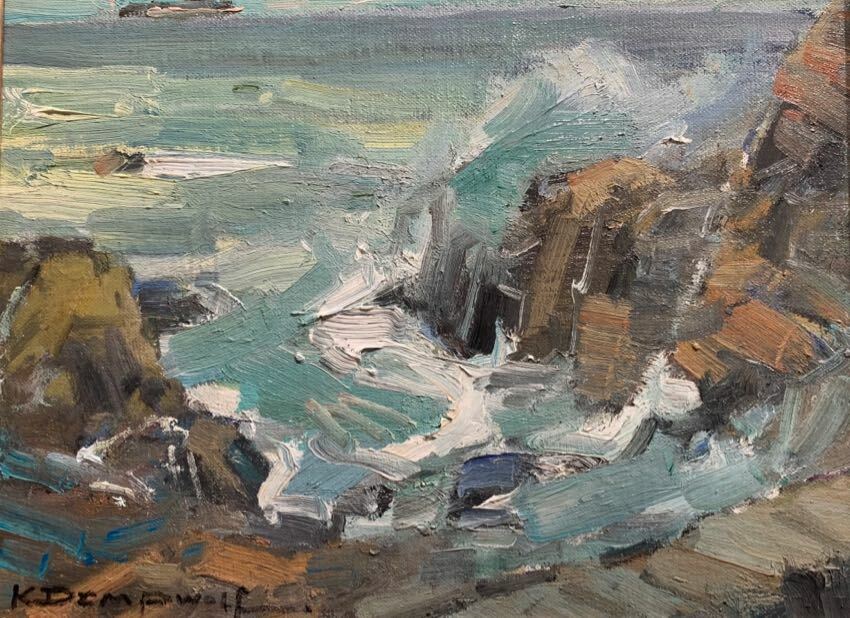 Lovers Point 9 x 12 by Karl Dempwolf