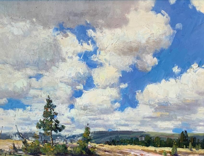 Afternoon Clouds 14 x 18 by Jason Situ