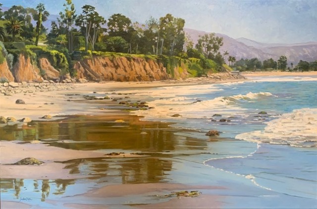 Spring Tide on Padaro Beach 40" x 60" by Jordan Pope