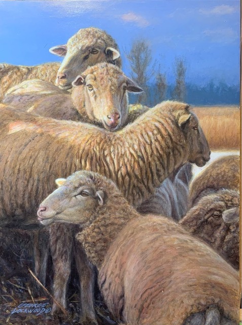 Counting Sheep 9x12 George Lockwood