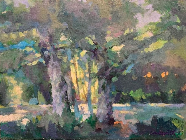 Trees in Summer 12x16 Harvey Cusworth