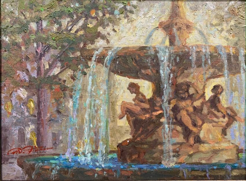 Fountain Du Theatre 9x12 Fischer