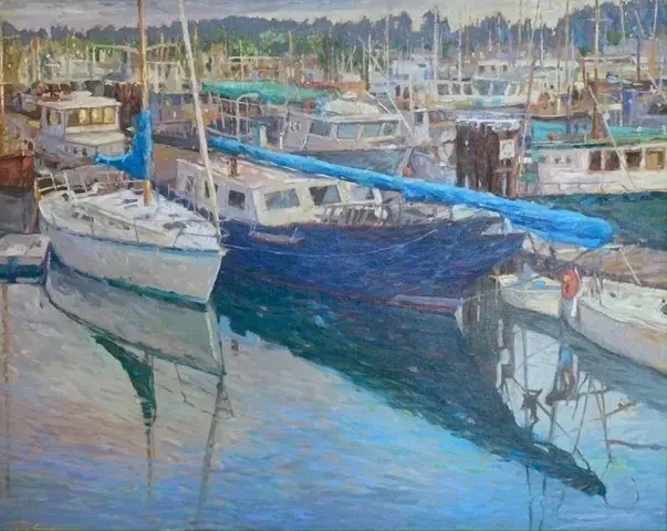 Sails at Rest 24x30 Matthias Fischer