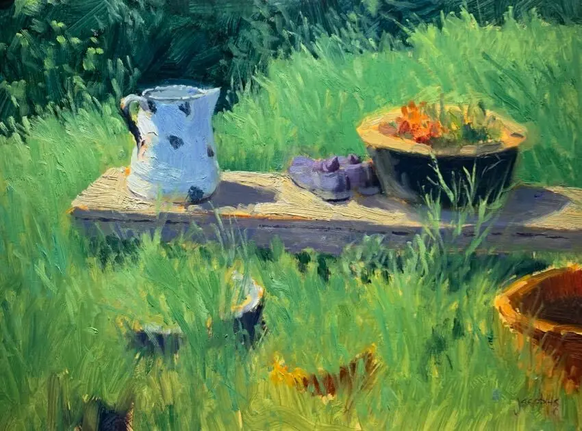 Watering Can 12x16 by Jacobus Baas