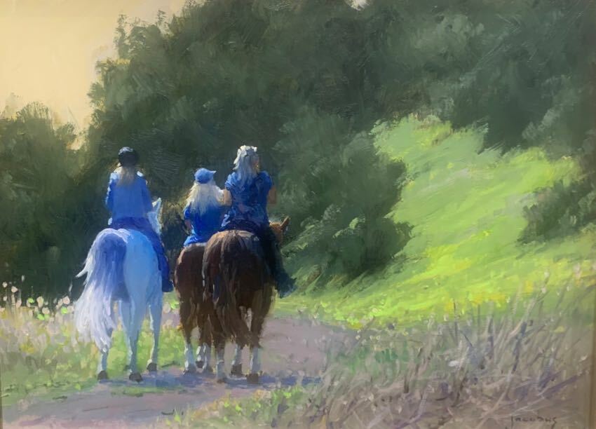 Riders 12x16 by Jacobus Baas