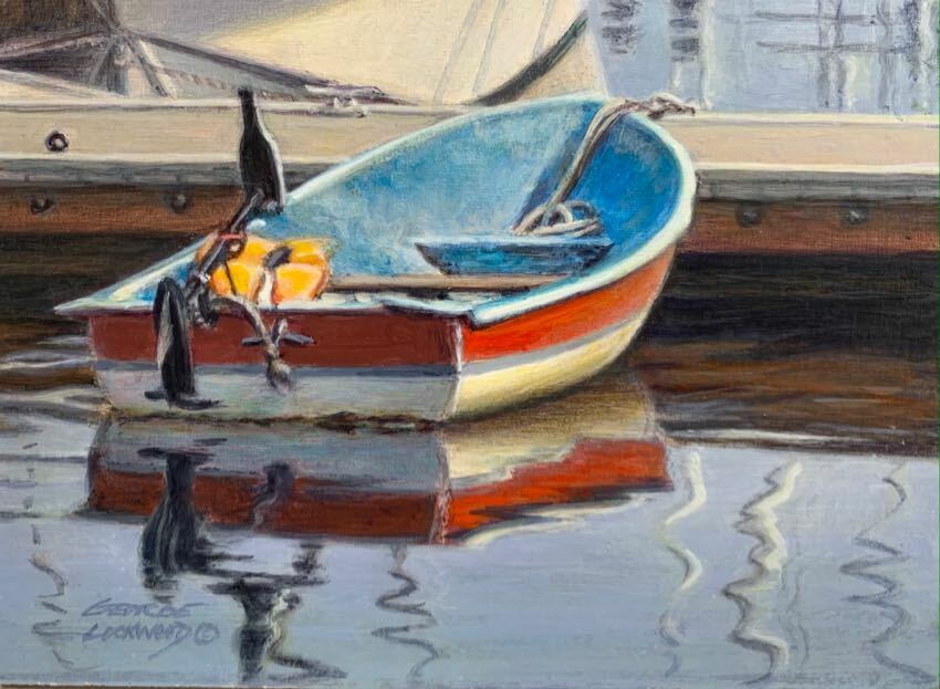 A Little Dinghy 5x7 by George Lockwood