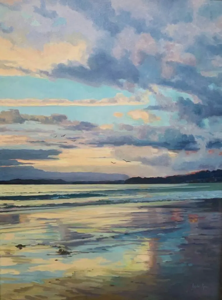 First Sunset of the New Year 40 x 30 by Jordan Pope