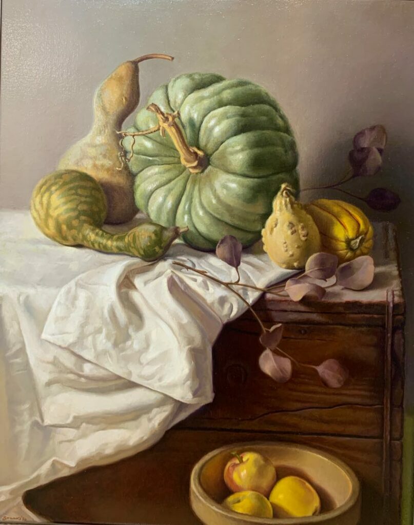Jade Pumpkin 30x24 Larry Brooks