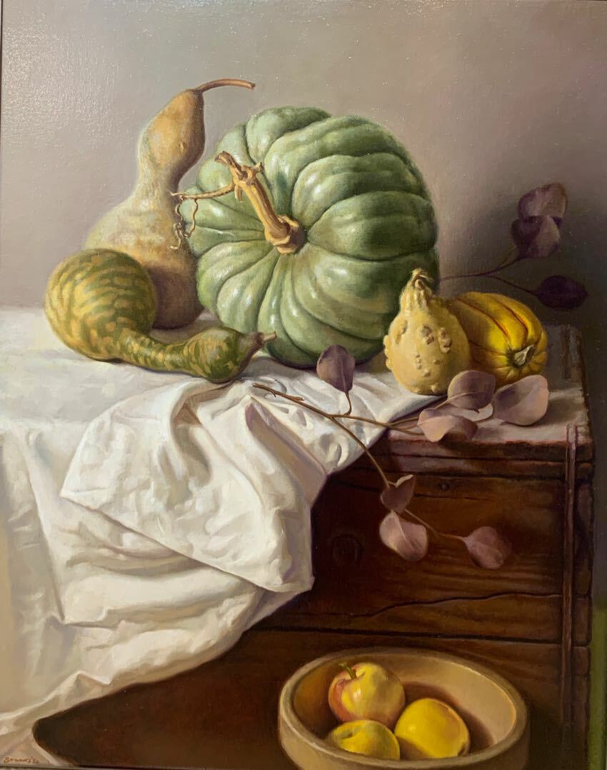 Jade Pumpkin 30x24 Larry Brooks