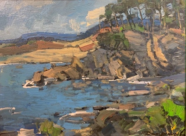 Just South of Carmel 18x24 by Karl Dempwolf