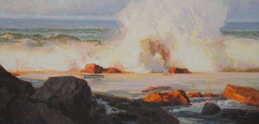 In Coming Tide 12x 24 Calvin Liang