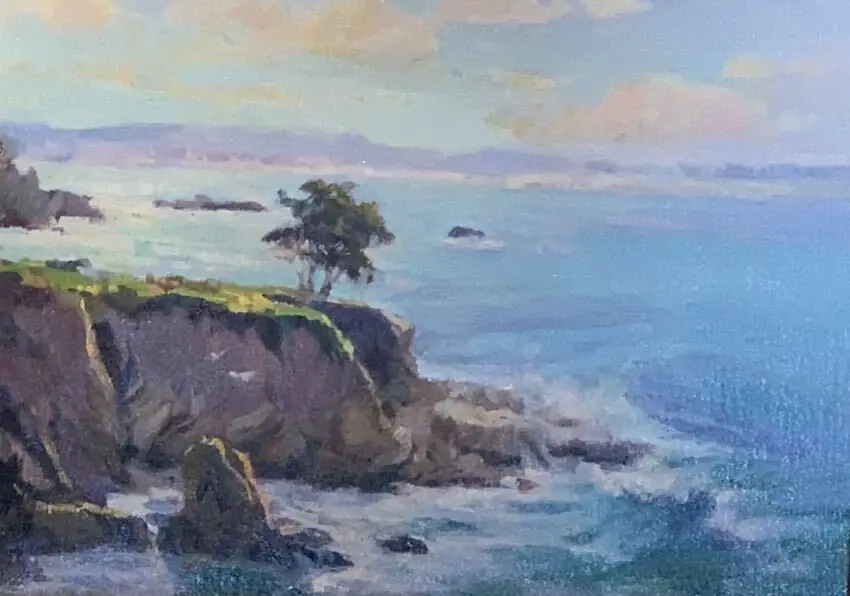 Memory Park Morning 12" x 16" Oil Anita Hampton