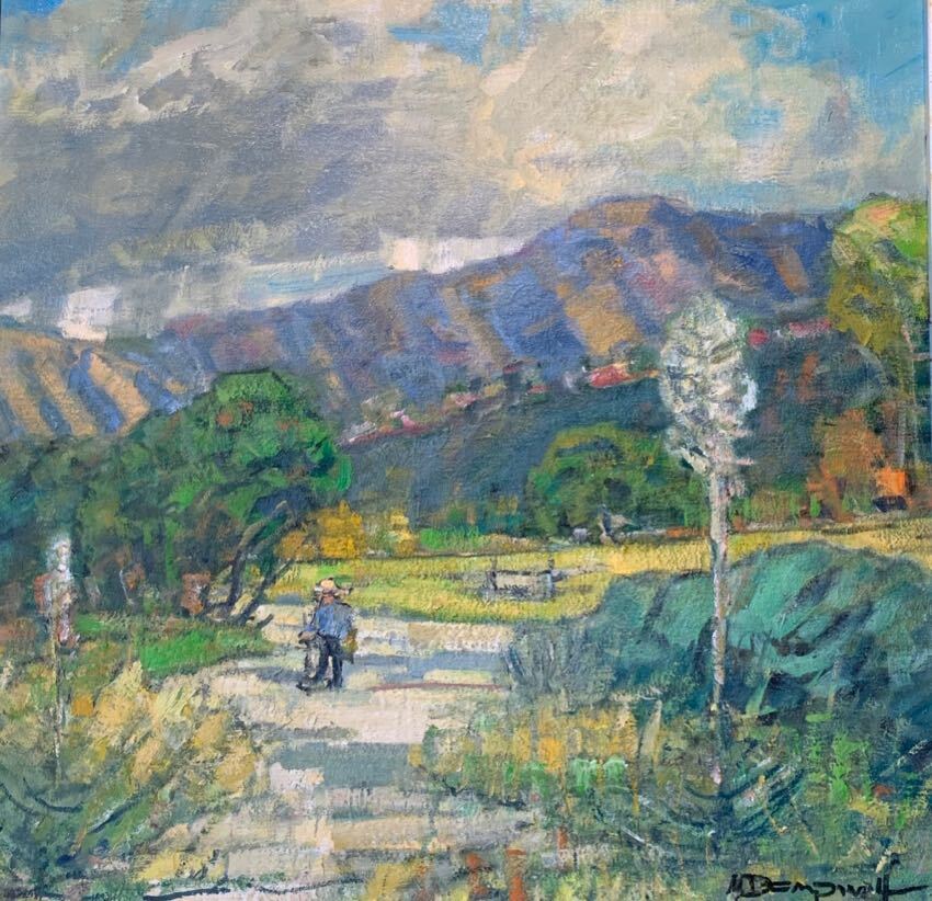 Near the Arroyo 24x24 by Karl Dempwolf