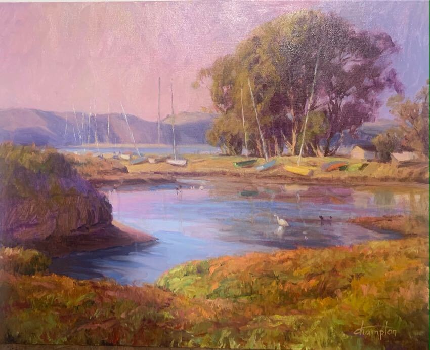 Sunset Stillness 16x20 by Anita Hampton