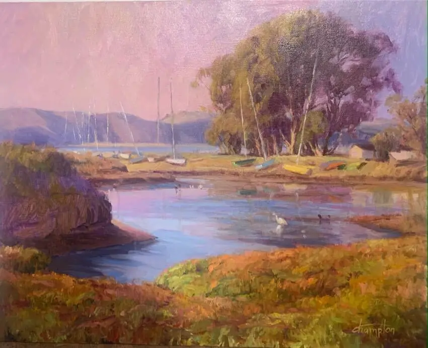 Sunset Stillness 16x20 by Anita Hampton