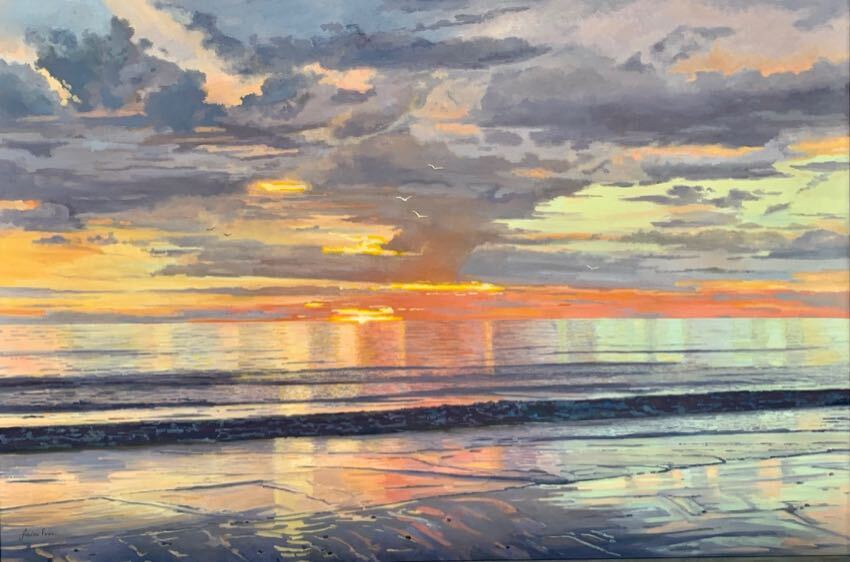 Tangerine Sky 40 x 60 by Jordan Pope