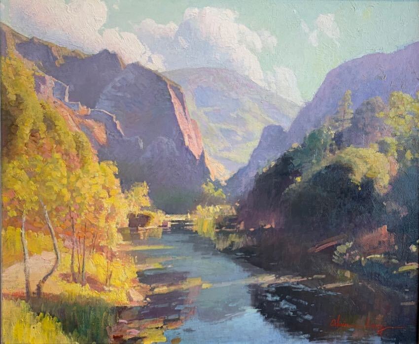 Malibu Creek 20 x 24 by Calvin Liang