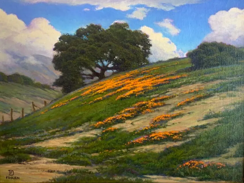 Santa Barbara Hwy 154 9 x 12 by Dirk Foslien