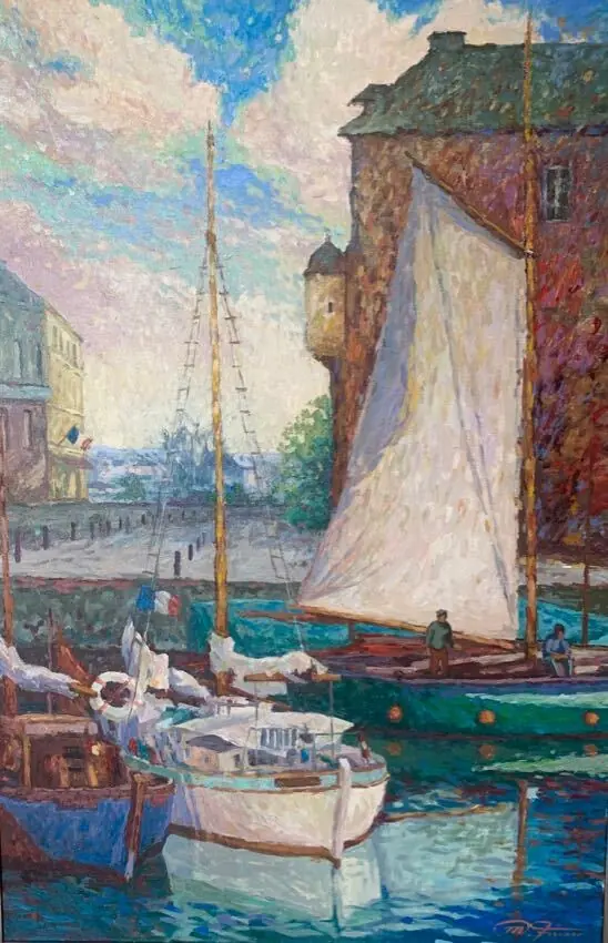Vieux Basein (Old Harbor) 36x24 by Matthias Fischer